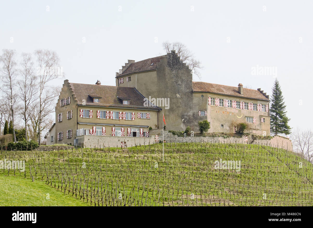 Castle  Schwandegg near Waltalingen,  Kanton Zürich Stock Photo