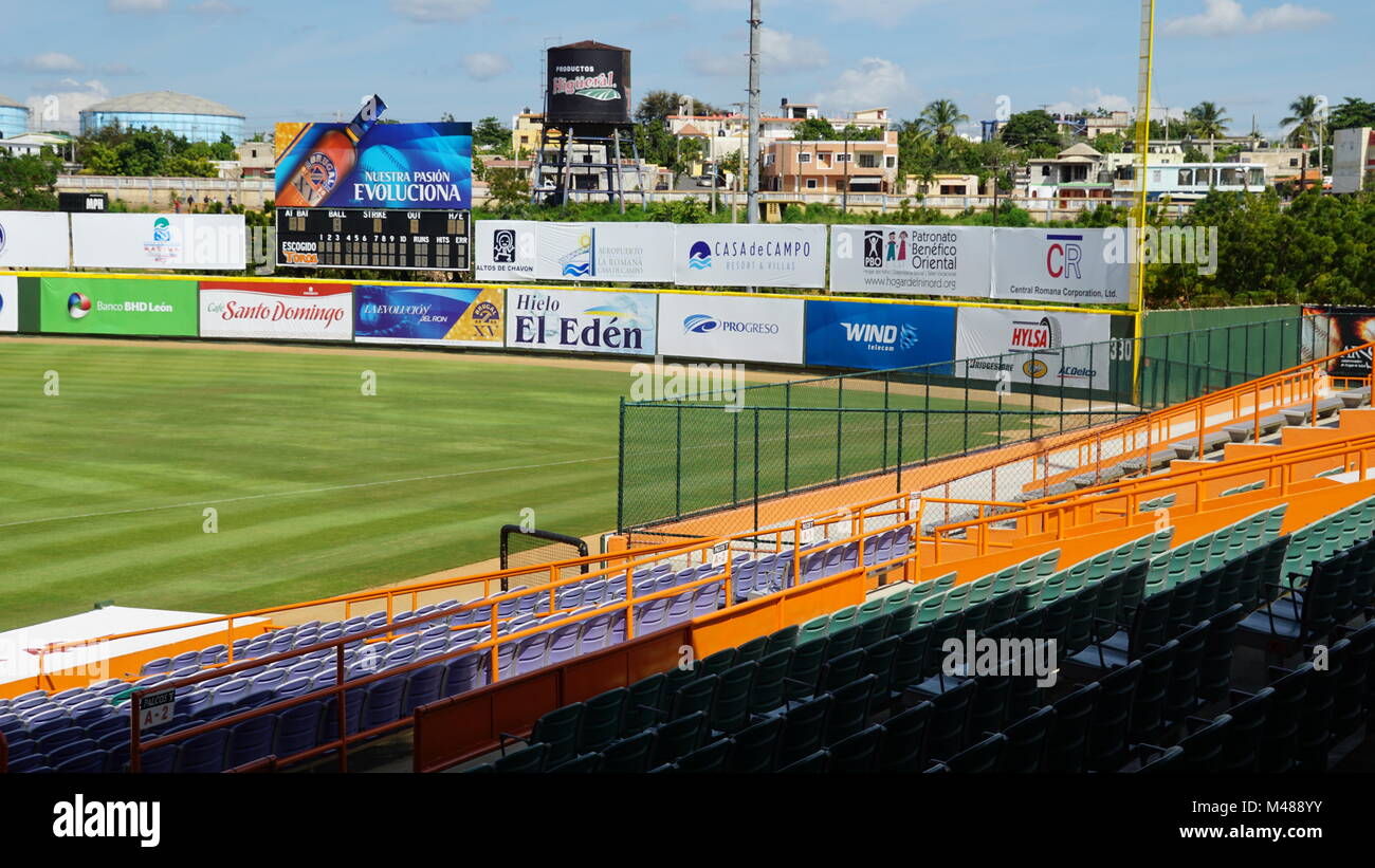 Francisco A. Micheli stadium in La Romana, Dominican Republic Stock Photo
