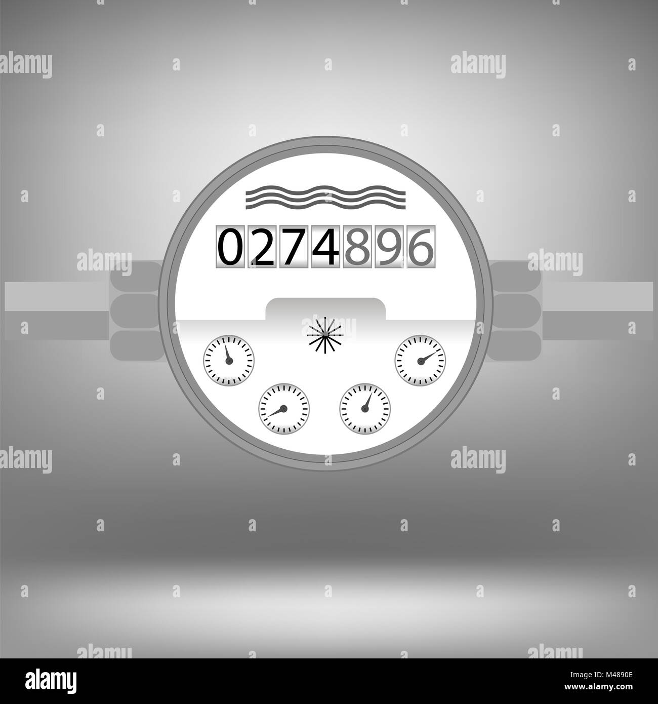 Water Meter. Devise for Measuring Water Cosumption Stock Photo Alamy