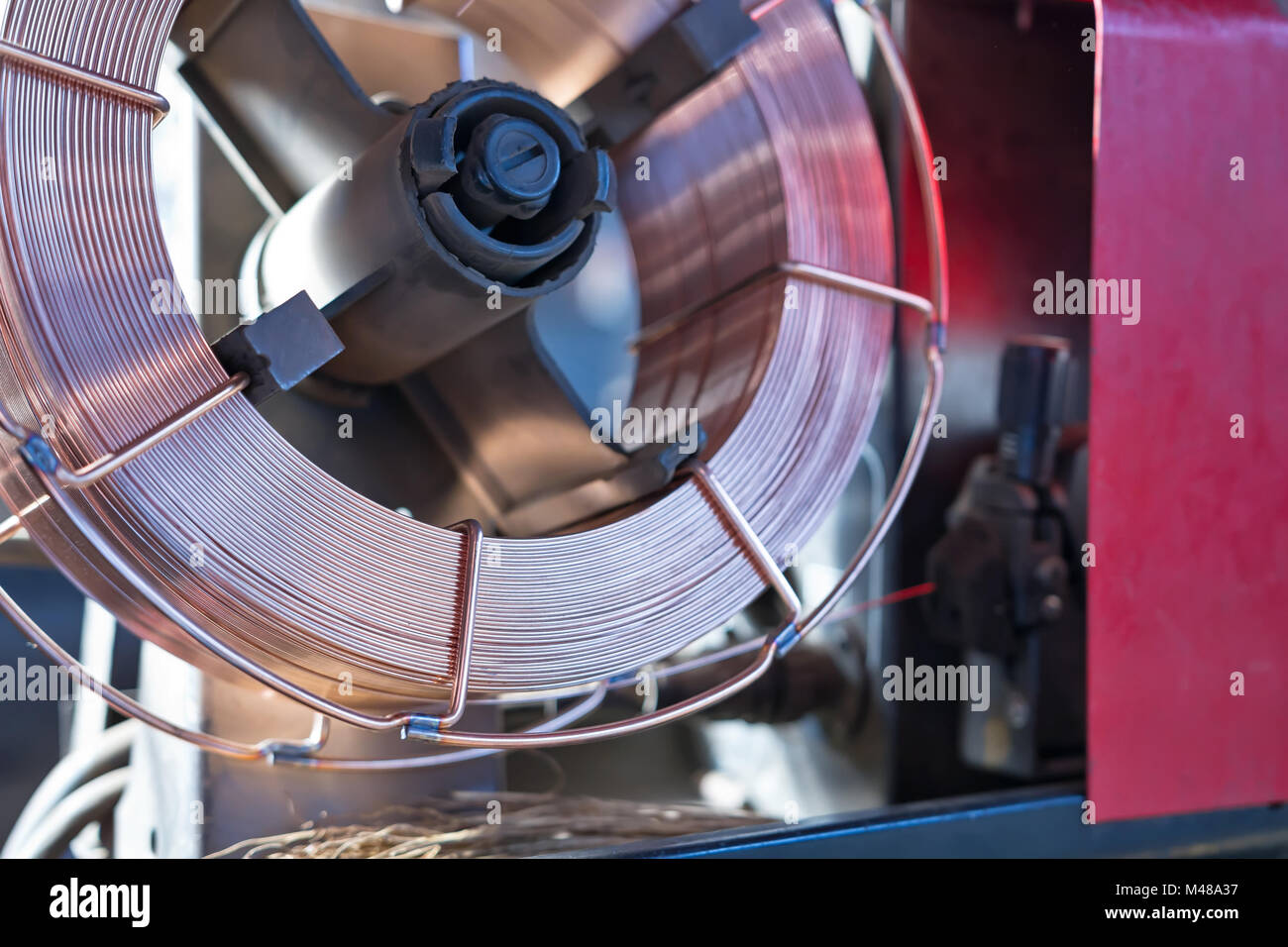 Takeup reel welding wire for welding semiautomatic machine Stock