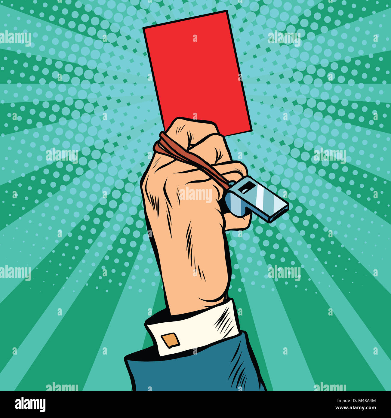 Red card hand business concept Stock Photo Alamy