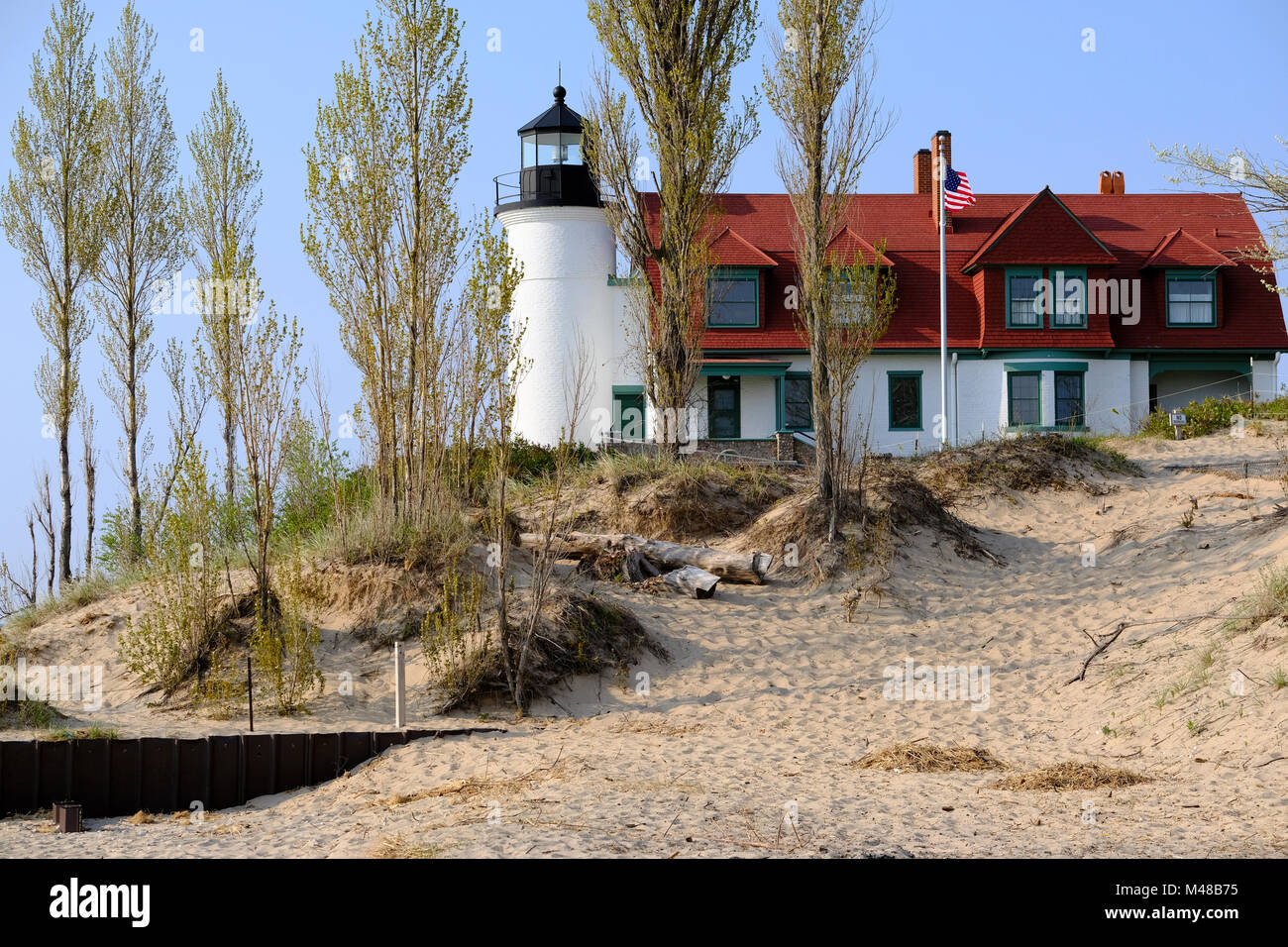 Point Betsie Lighthouse, built in 1858 Stock Photo Alamy