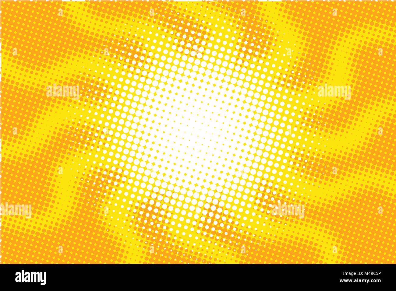 Retro sun with rays pop art vector illustration Stock Photo