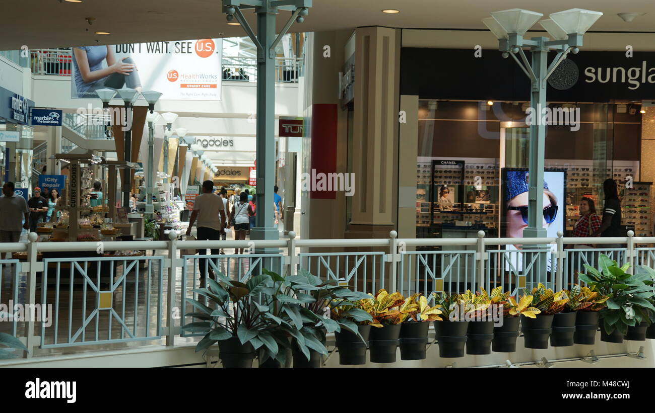 Bridgewater Commons shopping mall in Bridgewater, New Jersey Stock