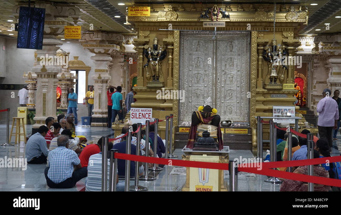 Sri Venkateswara Temple in Bridgewater, New Jersey Stock Photo - Alamy