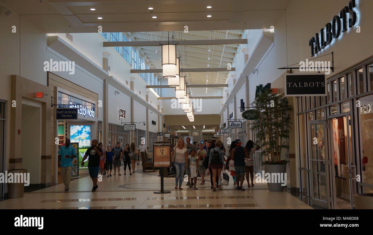 Tanger Outlets at Foxwoods Casino in Mashantucket, Connecticut Stock Photo