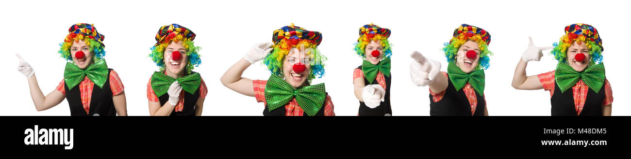Smiling clown style woman hi-res stock photography and images - Alamy