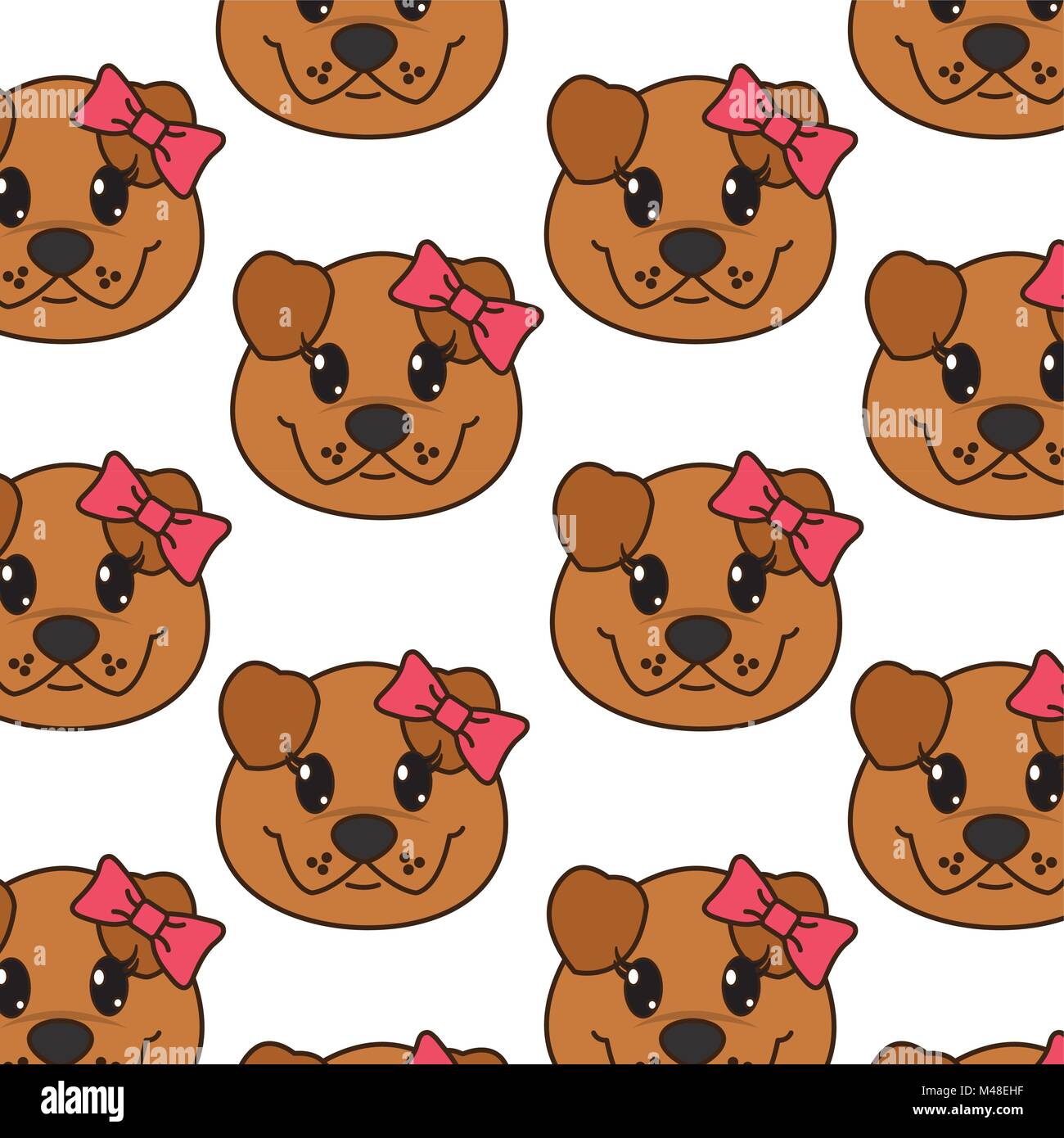 female dog head cute animal background Stock Vector Image & Art - Alamy