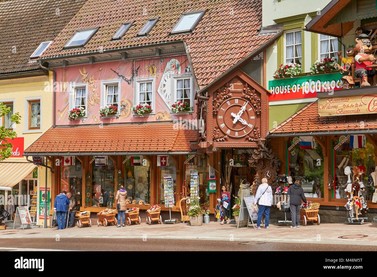 Black Forest: House of 1000 clocks in Triberg Stock Photo - Alamy