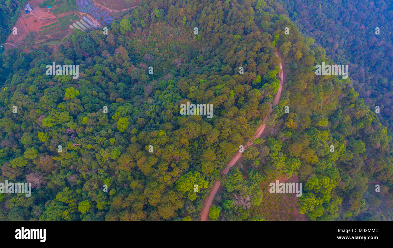 Mon Jam is a landmark on the high mountain in Chiang Mia province. At ...