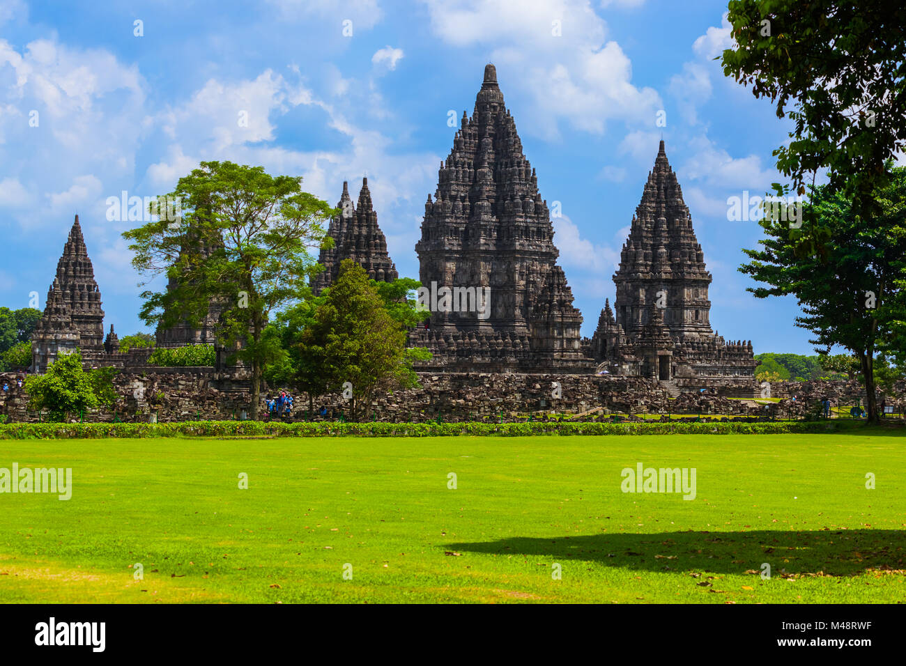 Prambanan temple near Yogyakarta on Java island - Indonesia Stock Photo ...