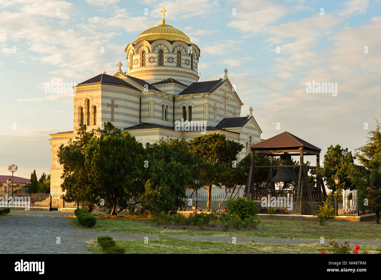 St. Vladimirs cathedral in Chersonesus near Sevastopol Stock Photo