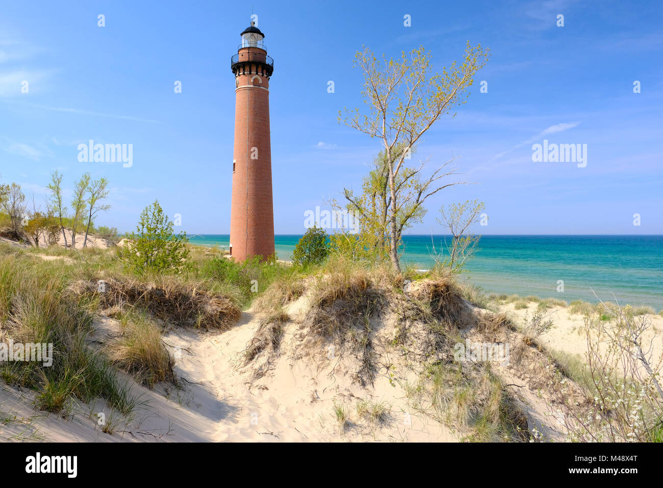 Little Sable Point Lighthouse in dunes, built in 1867 Stock Photo Alamy