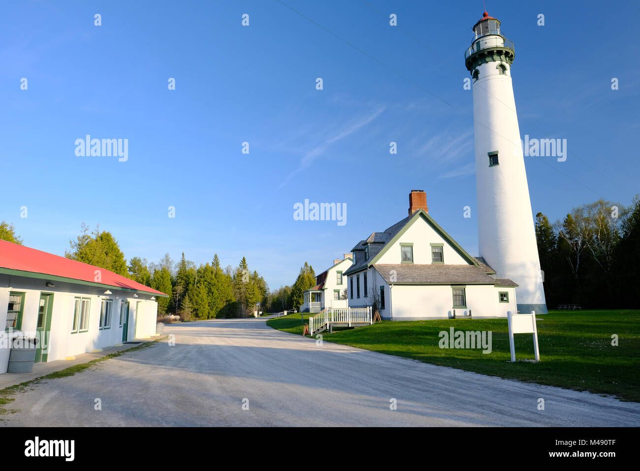 New Presque Isle Lighthouse, built in 1870 Stock Photo Alamy