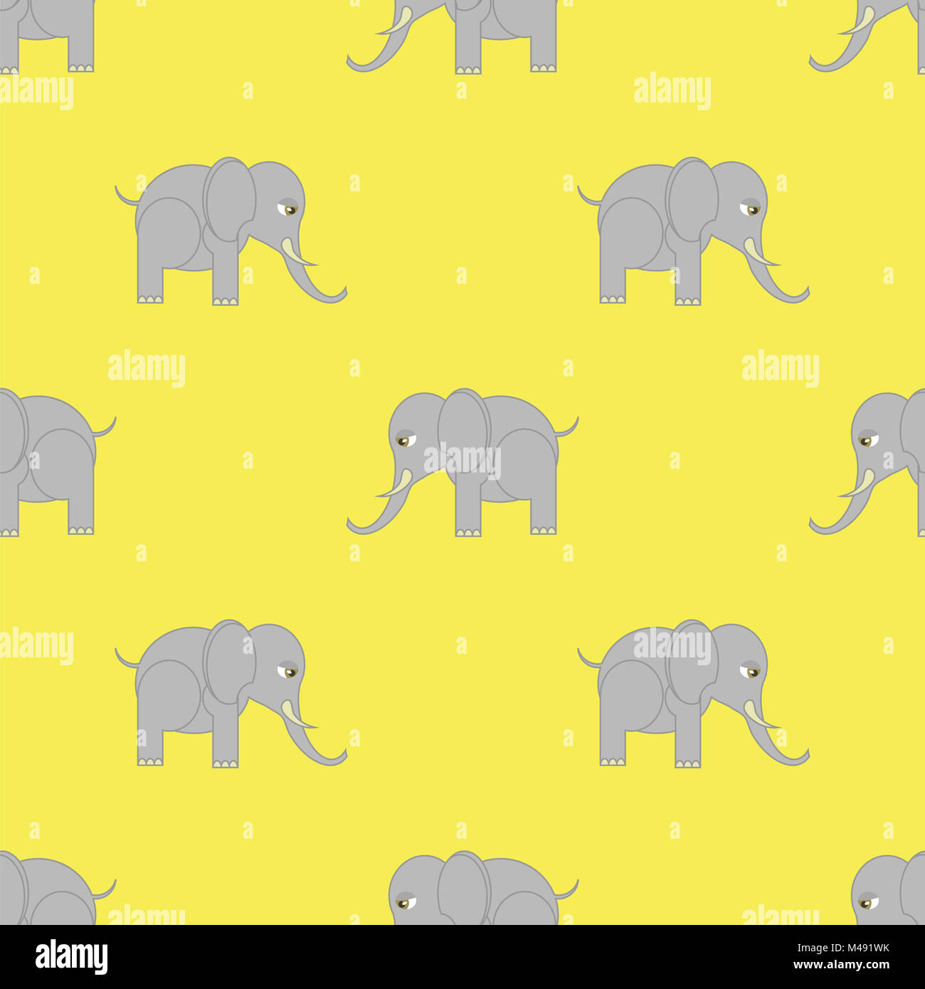 Elephant Seamless Pattern Stock Photo - Alamy
