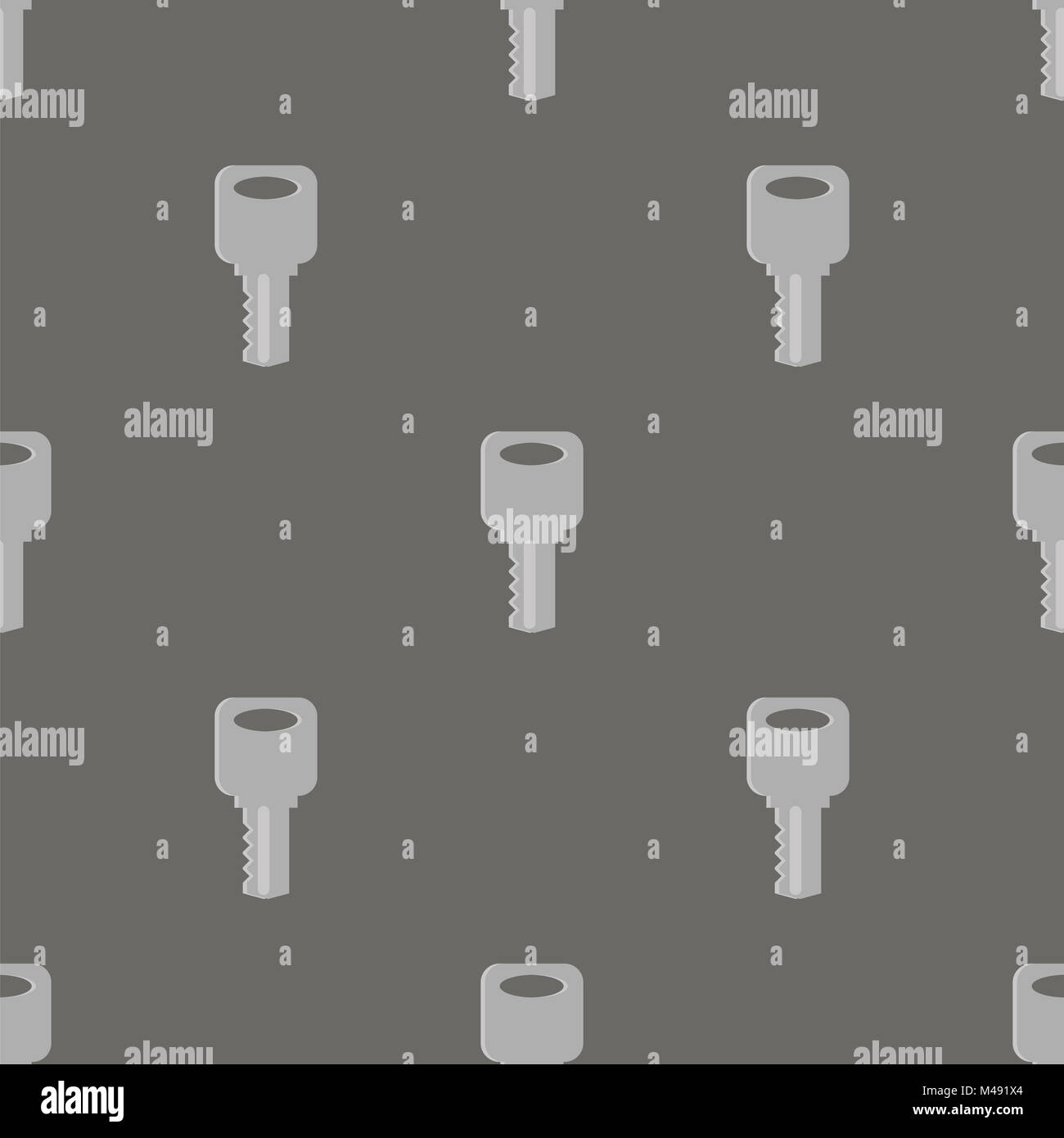 Seamless Grey Key Pattern Stock Photo Alamy
