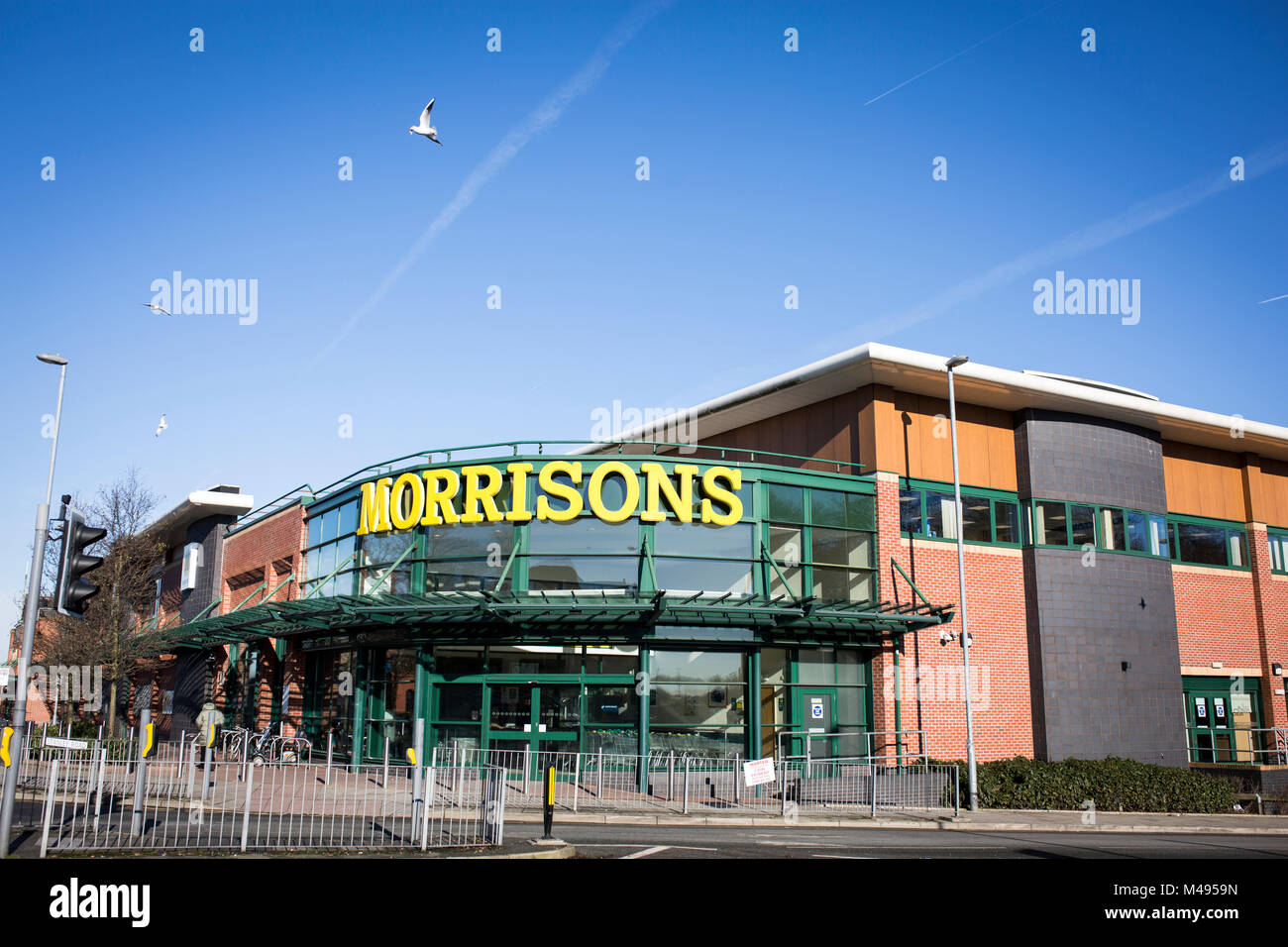 Exterior of Morrisons supermarket , Whitefield, Manchester Stock Photo