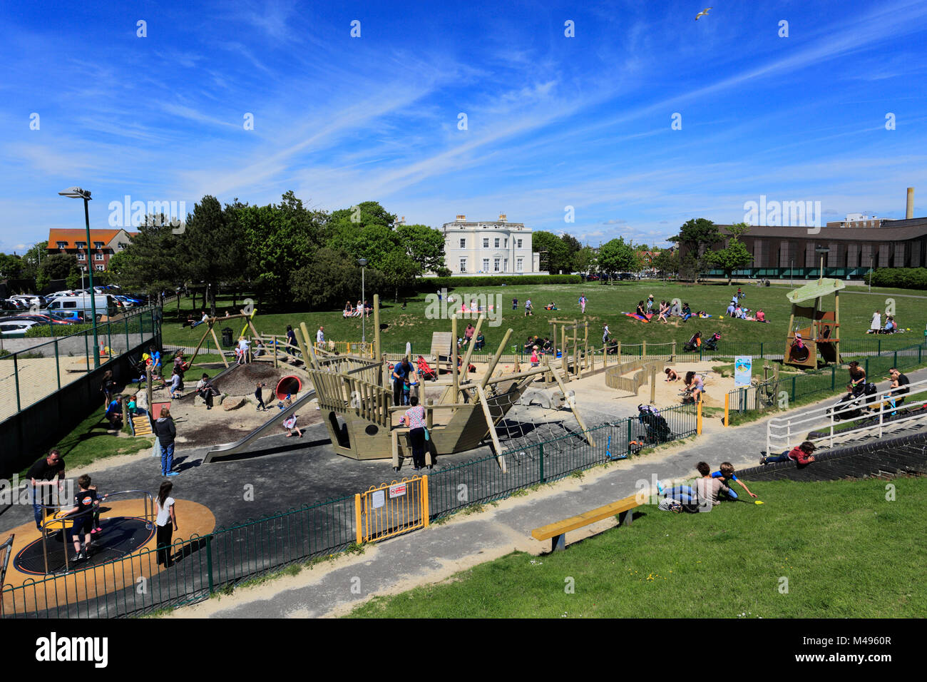 Summer, Beach House Gardens, Worthing town, West Sussex, England, UK Stock Photo