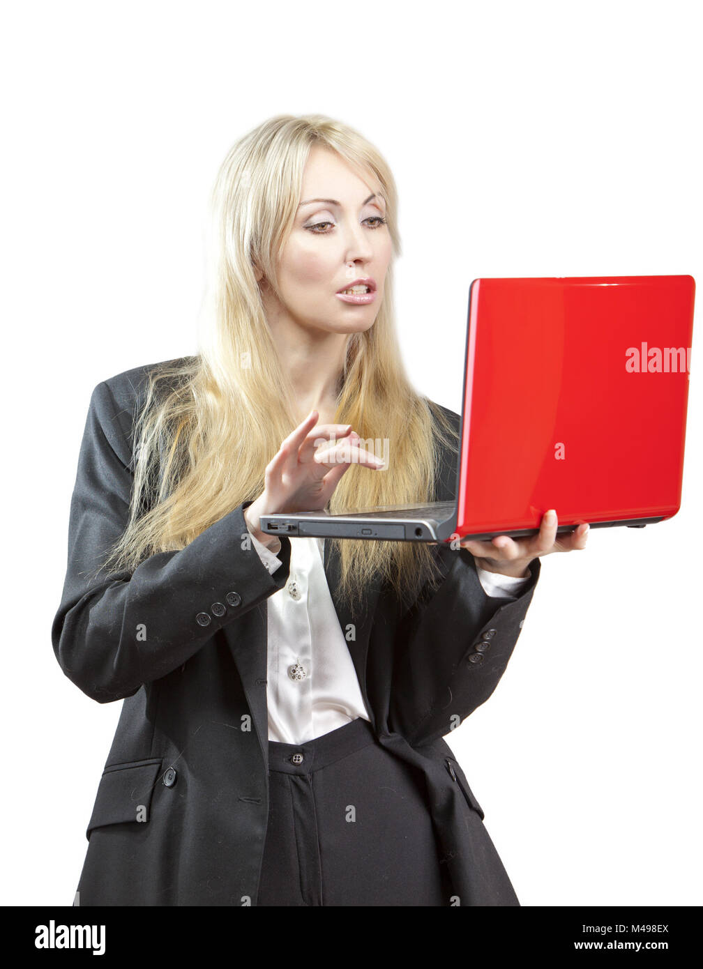 Blonde woman in business suit hi-res stock photography and images - Alamy