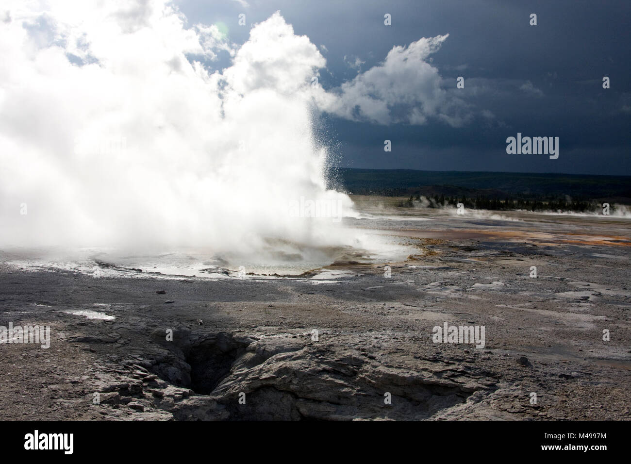 Clepsydra Geyser, Yellowstone National Park, Wyoming, USA Stock Photo