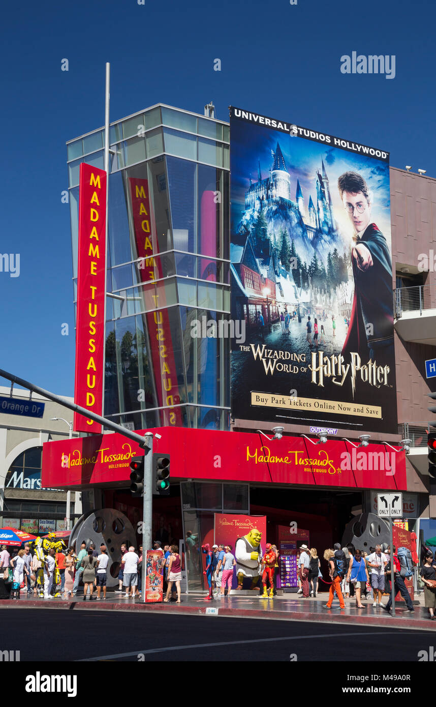 Madame Tussauds on Hollywood Blvd, Los Angeles, California, USA Stock Photo