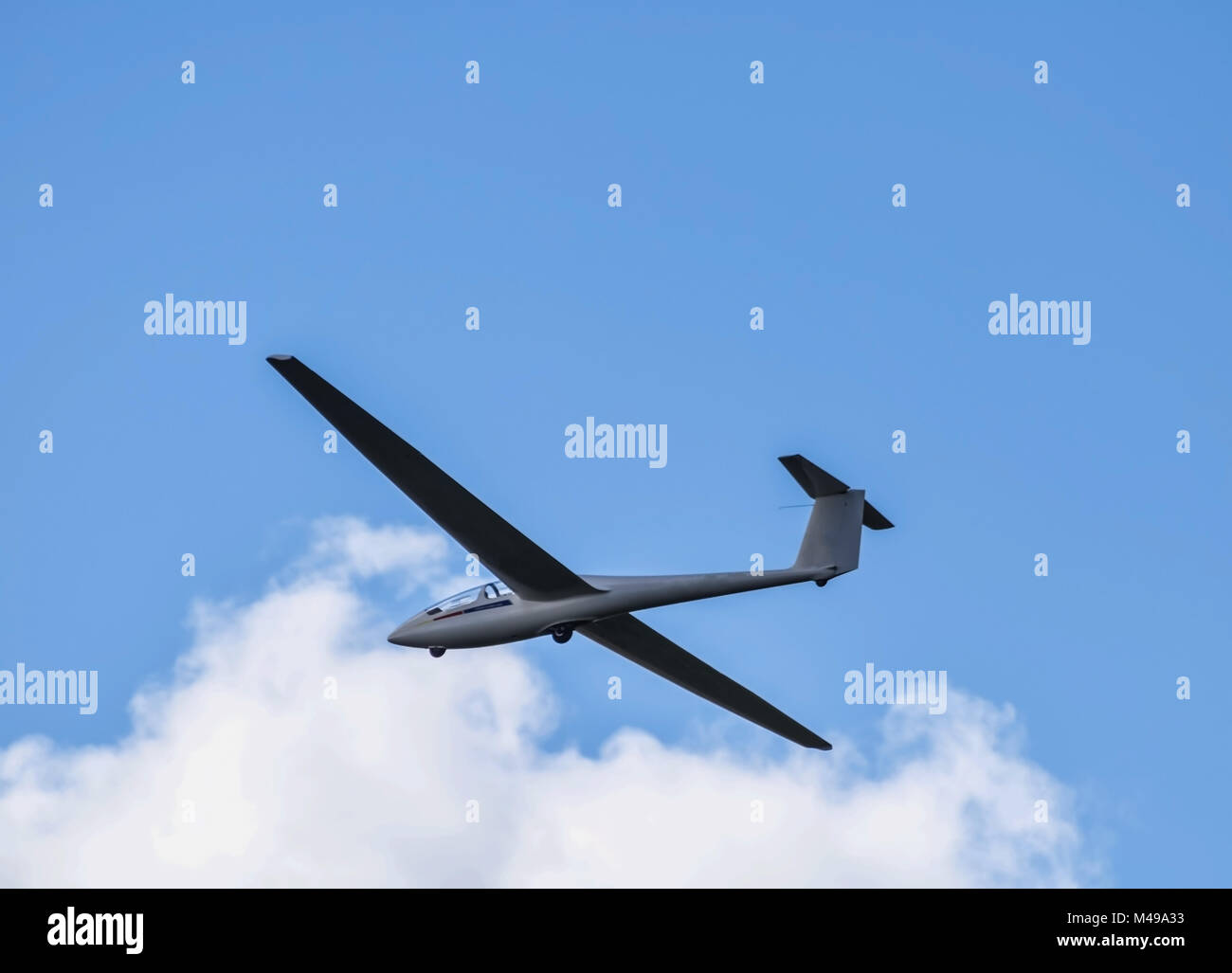 Glider at Dunstable Downs Stock Photo Alamy