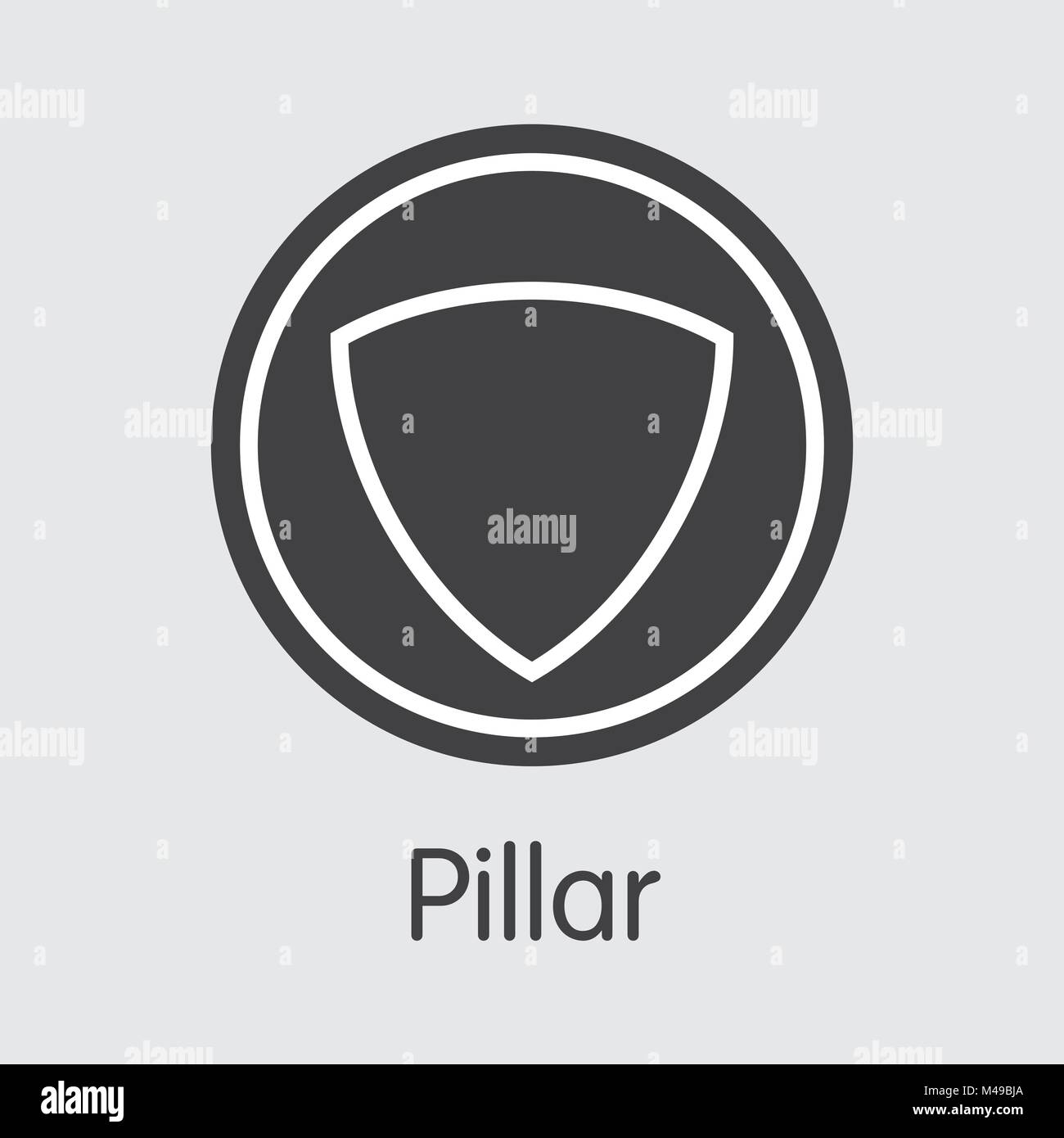 Pillar with chain Stock Vector Images Alamy