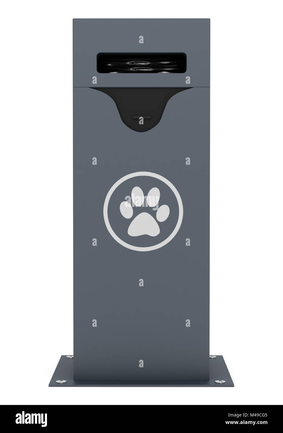 dog waste container isolated on white background Stock Photo Alamy