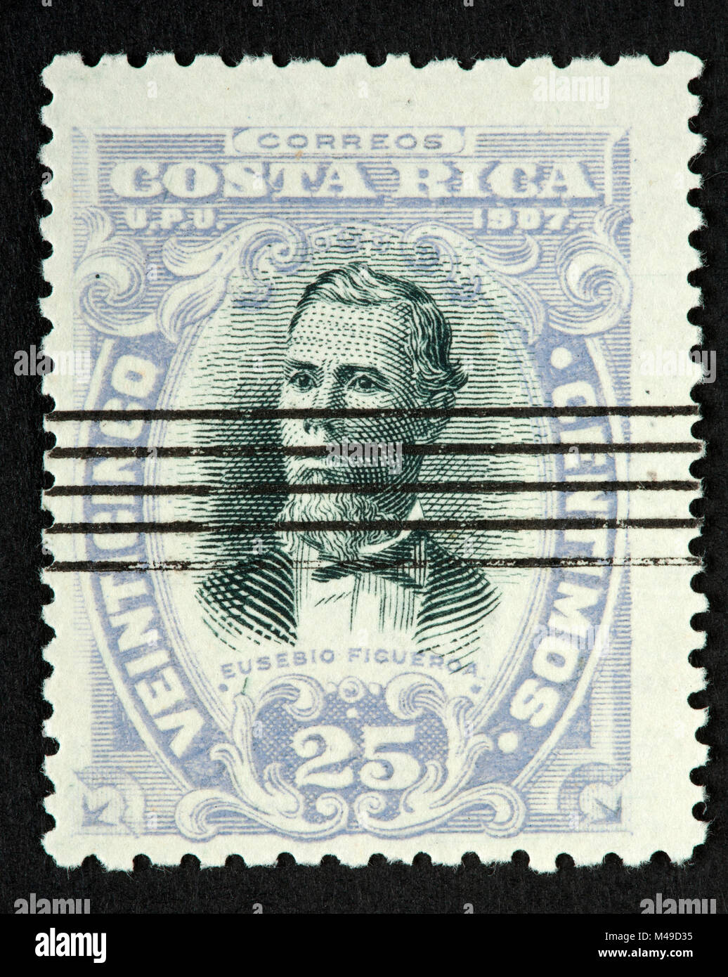 Costa Rican postage stamp Stock Photo Alamy