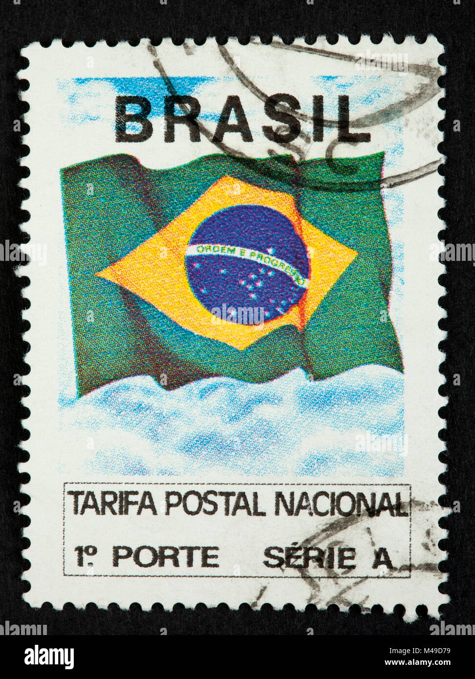 Brazilian postage stamp Stock Photo Alamy