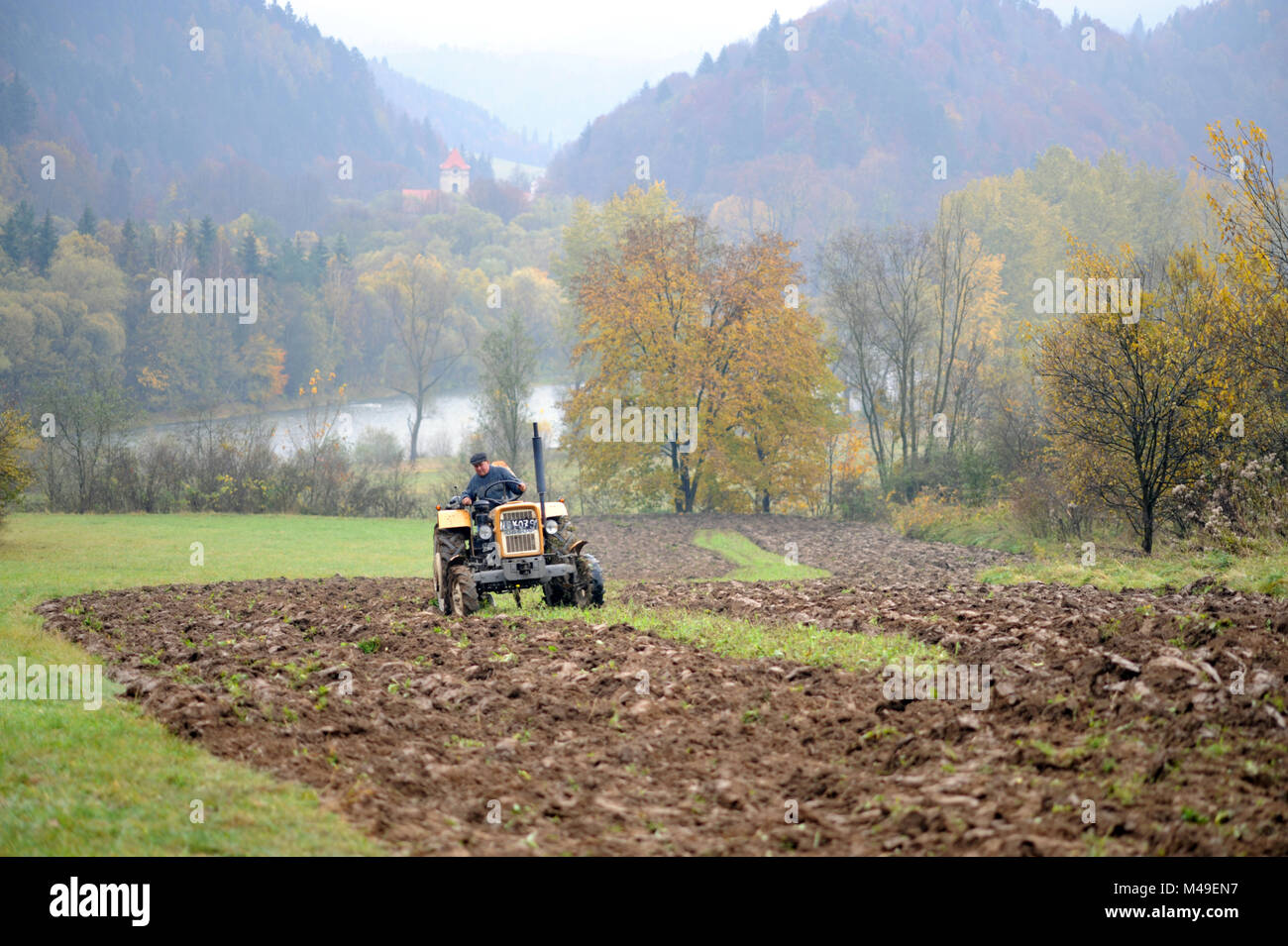 Poland polish farm farmer agriculture hires stock photography and