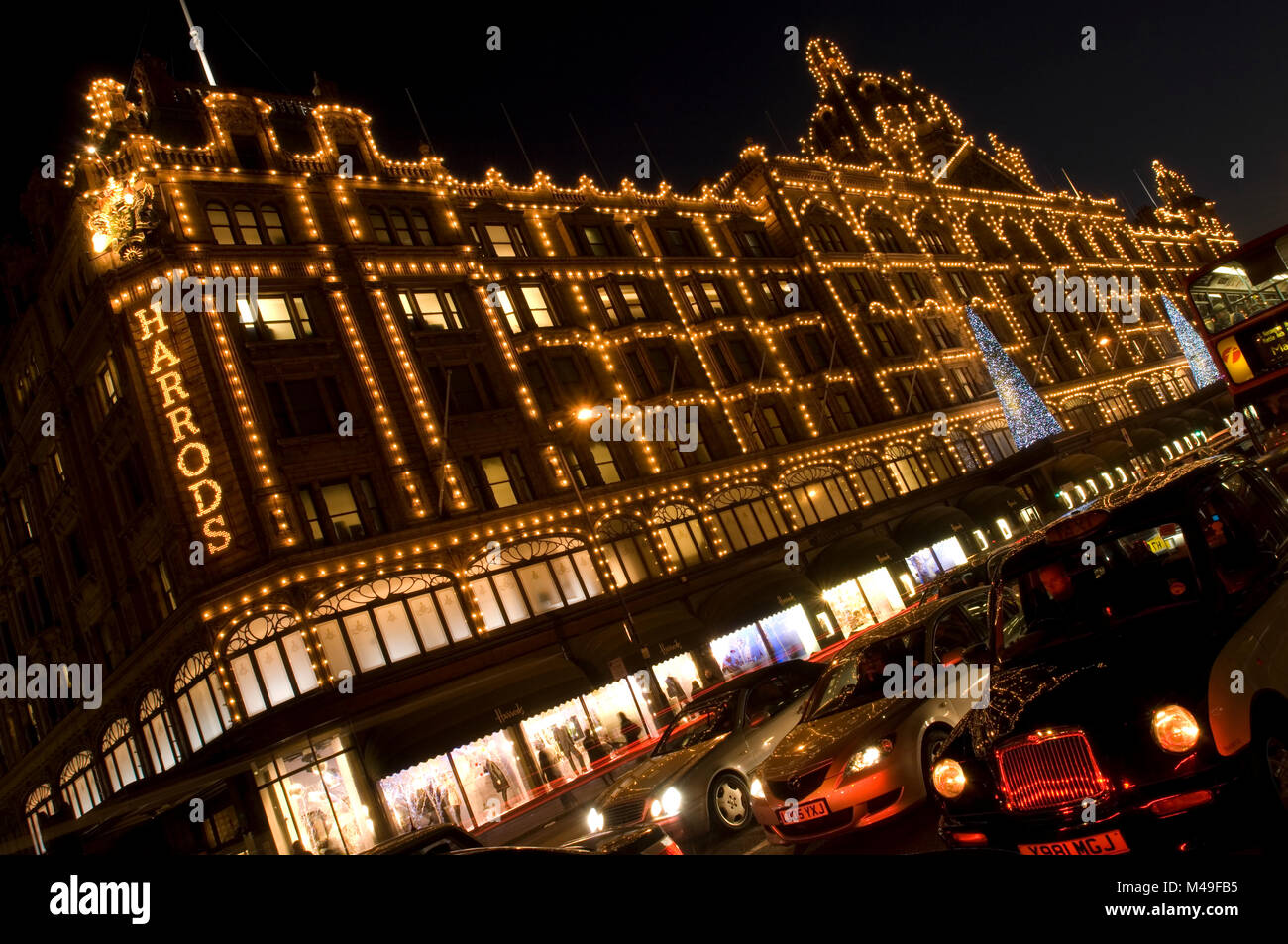 Harrods department store in Knightsbridge , London , England . December