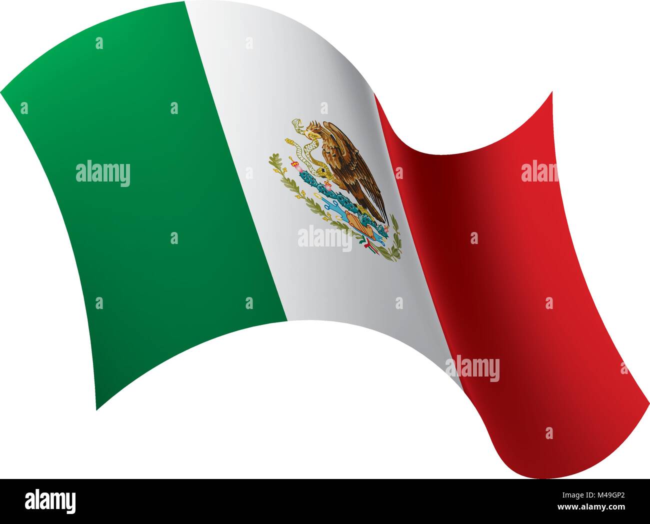 Mexican flag, vector illustration Stock Vector Image & Art Alamy