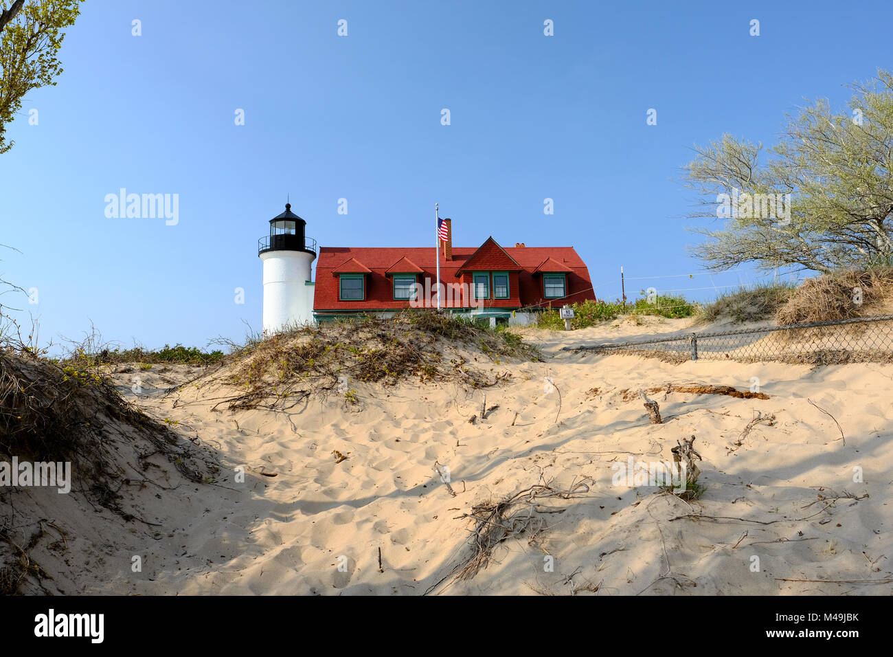 Point Betsie Lighthouse, built in 1858 Stock Photo Alamy
