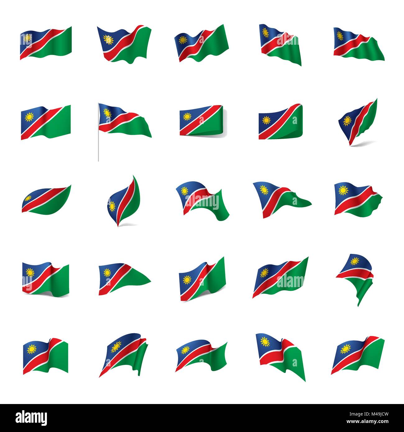Namibia flag, vector illustration Stock Vector Image & Art - Alamy