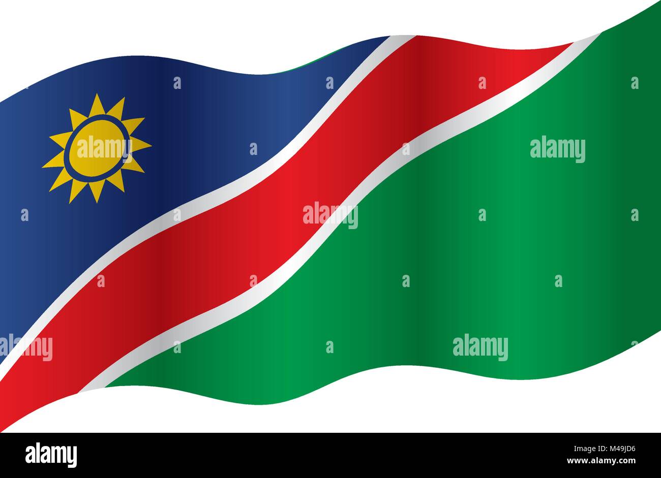 Namibia flag, vector illustration Stock Vector Image & Art - Alamy