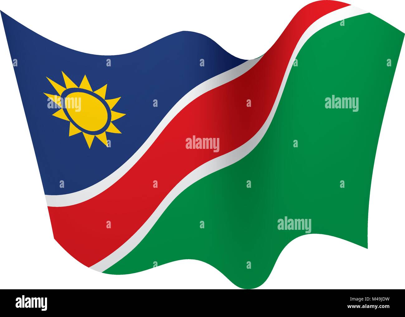 Namibia flag, vector illustration Stock Vector Image & Art - Alamy