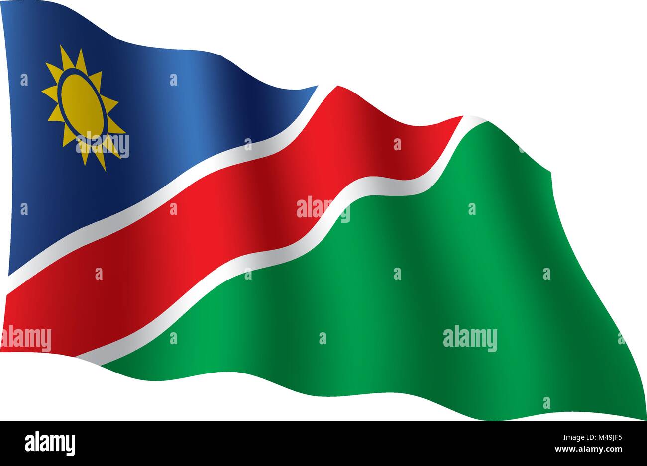 Namibia flag, vector illustration Stock Vector Image & Art - Alamy