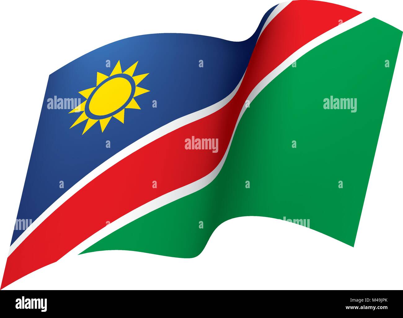 Namibia flag, vector illustration Stock Vector Image & Art - Alamy
