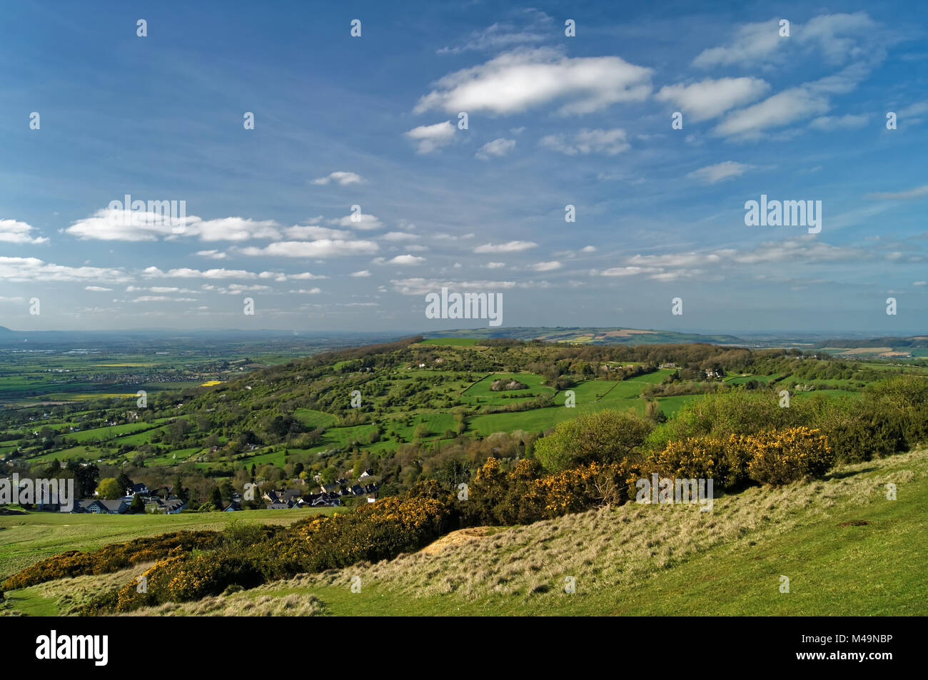 UK,Gloucestershire,Cheltenham,View from Cleve Hill Stock Photo Alamy