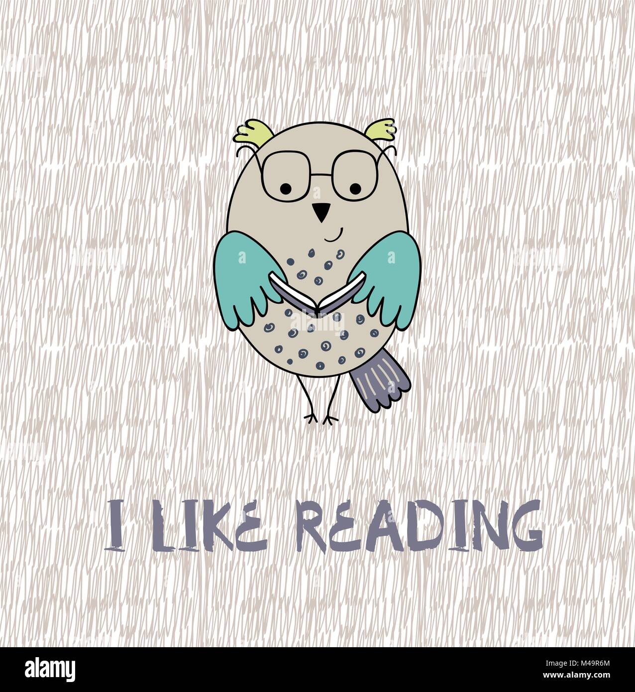 I like reading Stock Vector