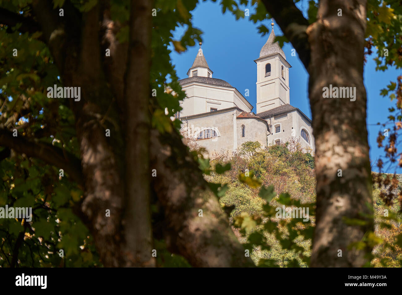 Saben Abbey in Klausen, South Tyrol, Italy Stock Photo