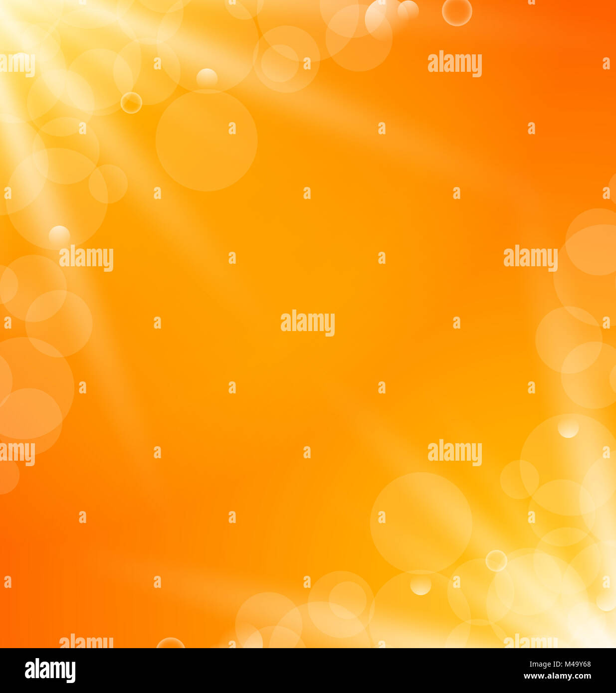 Abstract orange bright background with sun light rays Stock Photo - Alamy