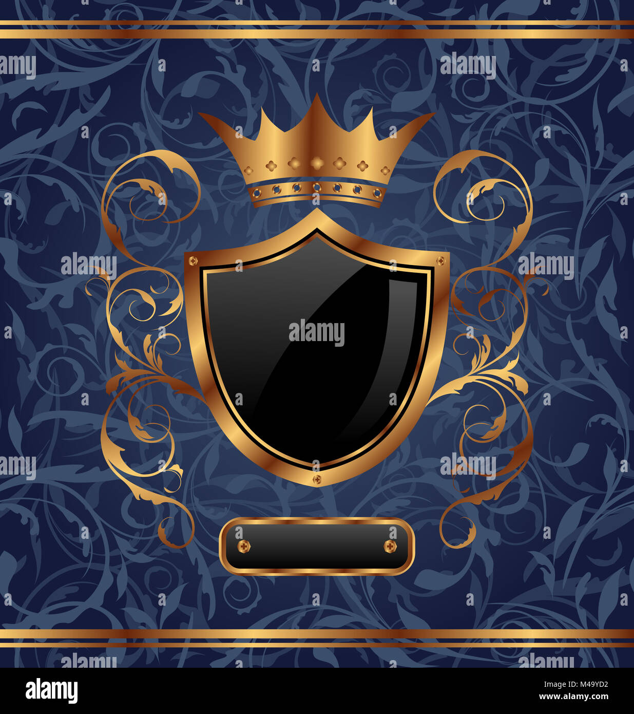 Crown and shield hi-res stock photography and images - Alamy