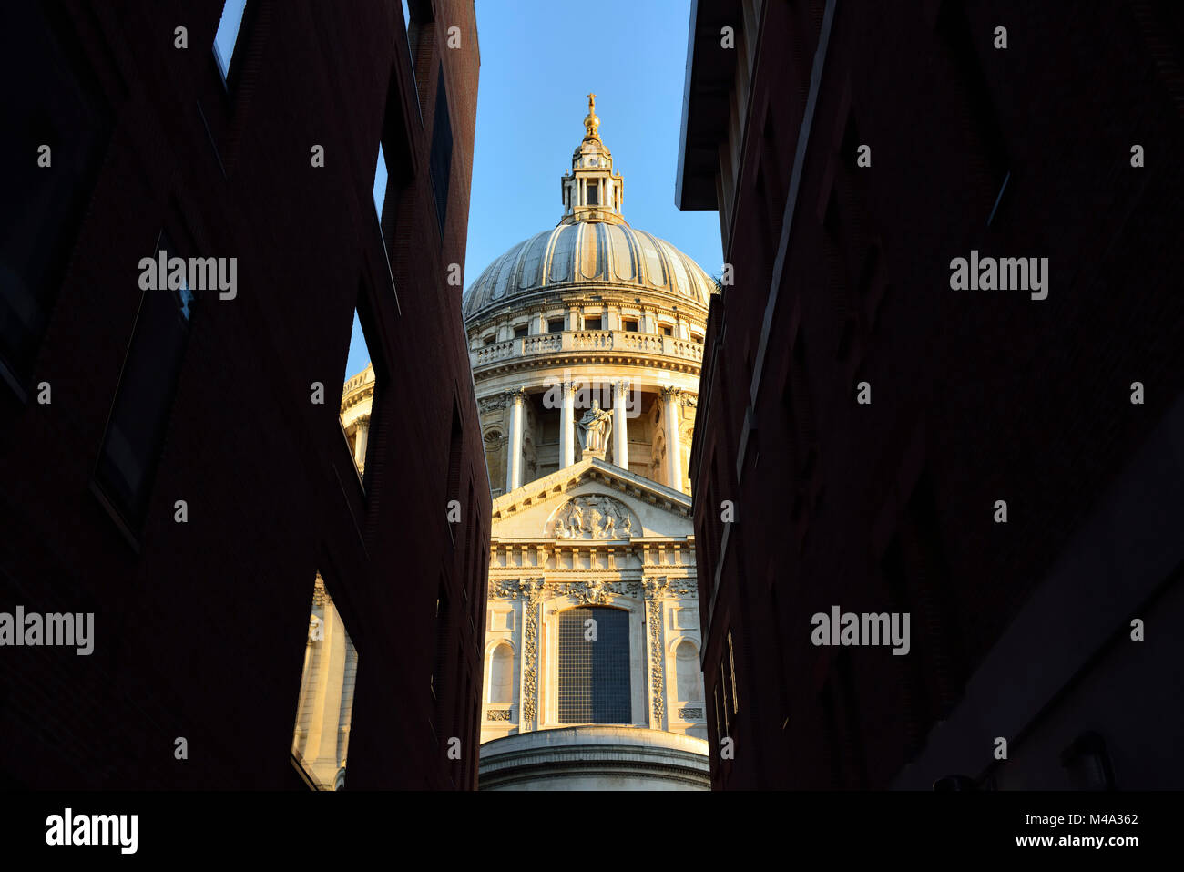 St Paul's Cathedral, Queens Head Passage, Holborn, London, United Kingdom Stock Photo