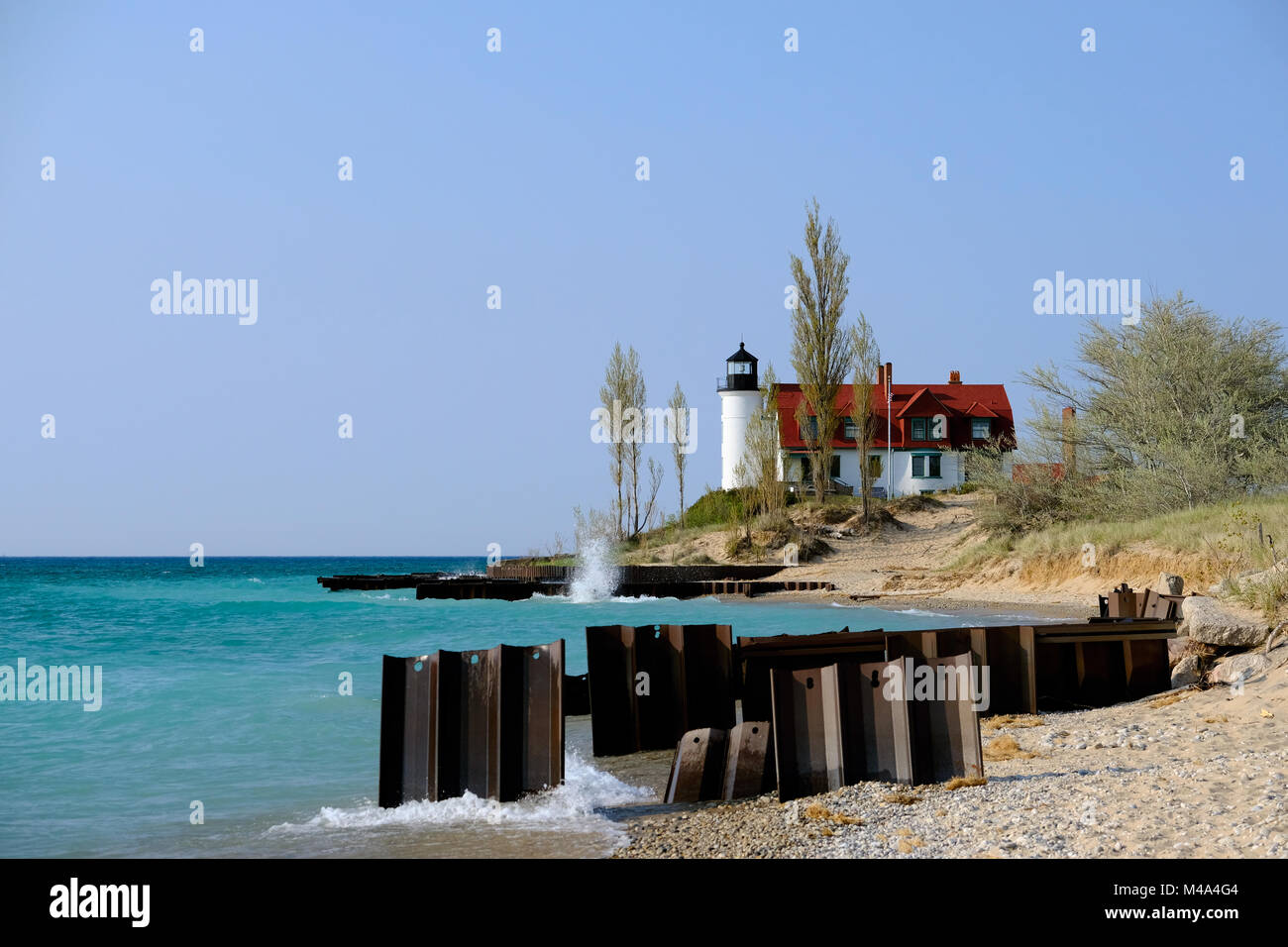 Point Betsie Lighthouse, built in 1858 Stock Photo Alamy