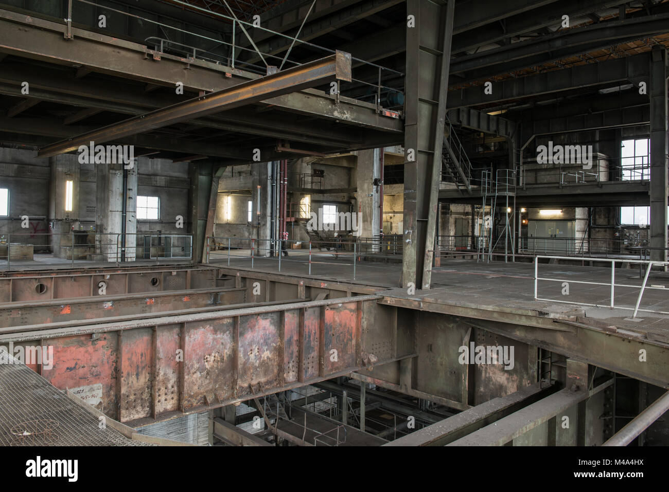 Old boiler house in a coalfired power plant Stock Photo Alamy