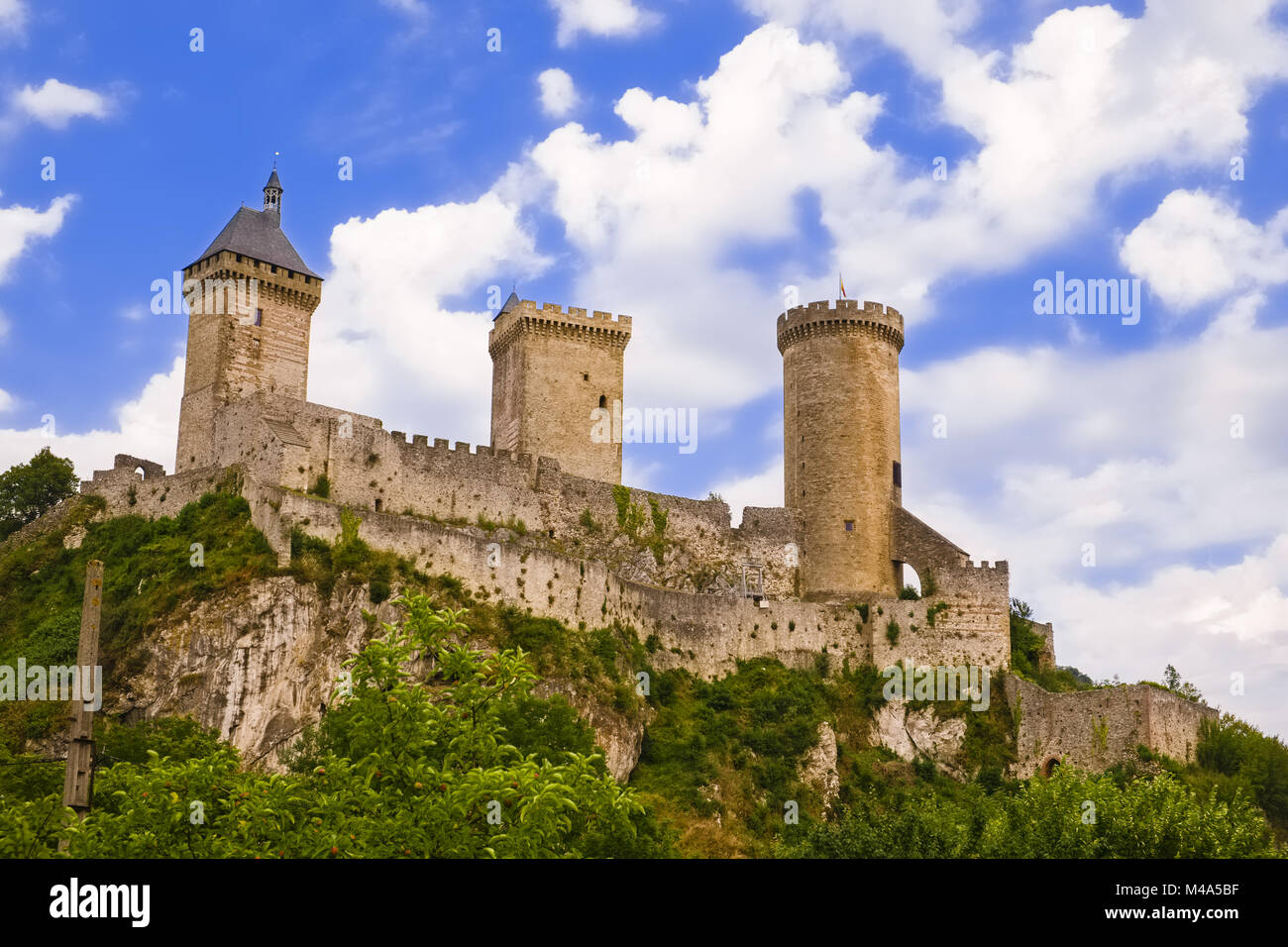 Chateau de Foix, France Stock Photo