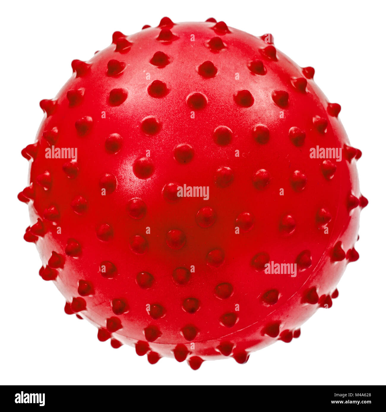 Children's red ball, isolated on white background Stock Photo