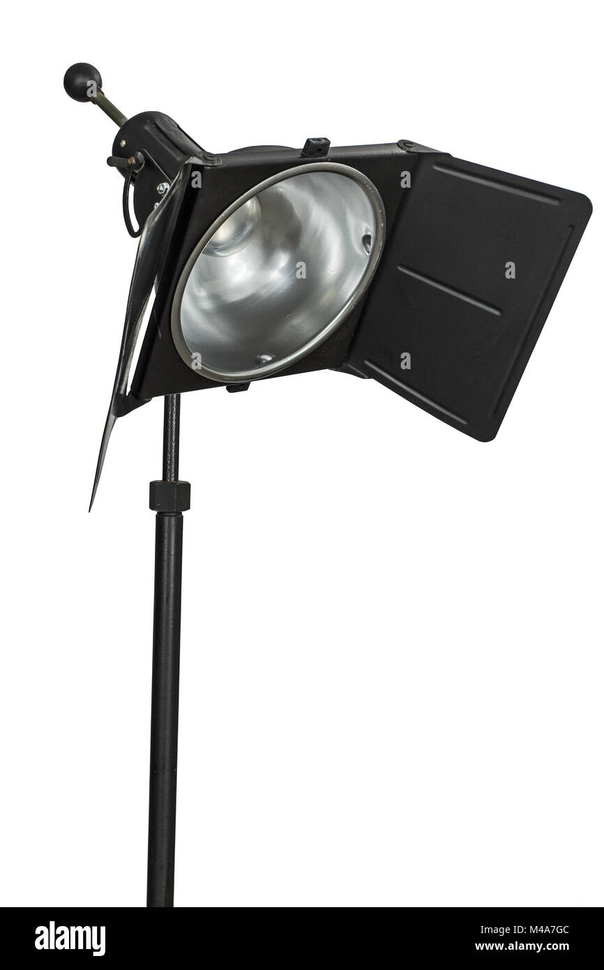 Photo studio lighting equipment, isolated on white background Stock Photo